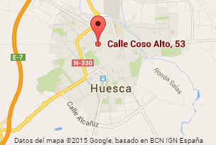 Mapa ciudad de Huesca